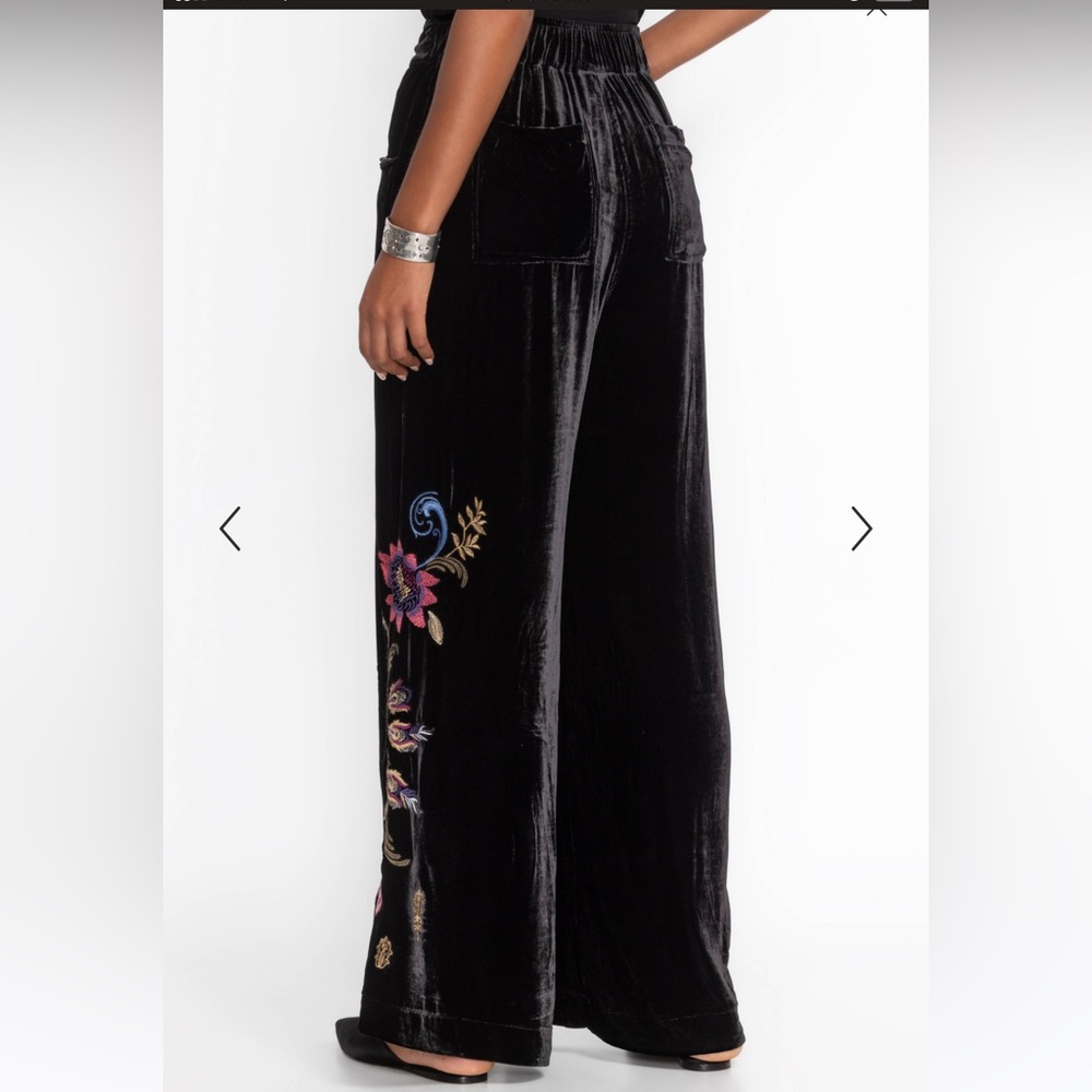 New Johnny Was Black Steffania Wide Leg Pleat Pants size S - Picture 7 of 16